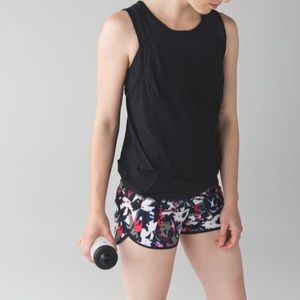 lululemon athletica Black and Multicolor Women Shorts